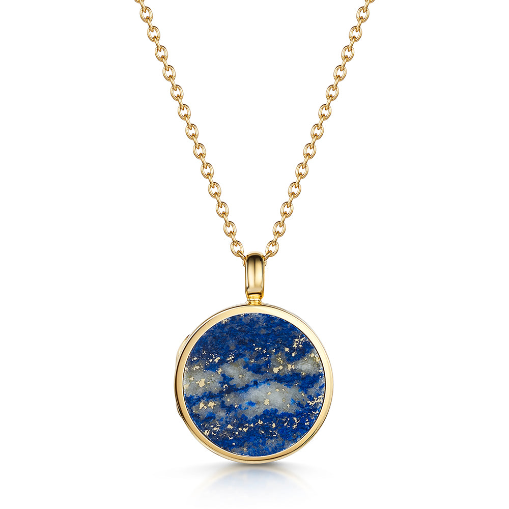 Lapis lazuli hot sale gold pendant