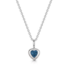 Load image into Gallery viewer, Little Heart Ashes Resin Pendant - Silver
