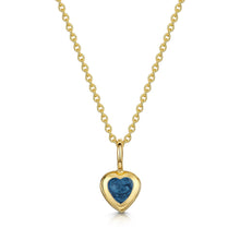 Load image into Gallery viewer, Little Heart Ashes Resin Pendant - Gold
