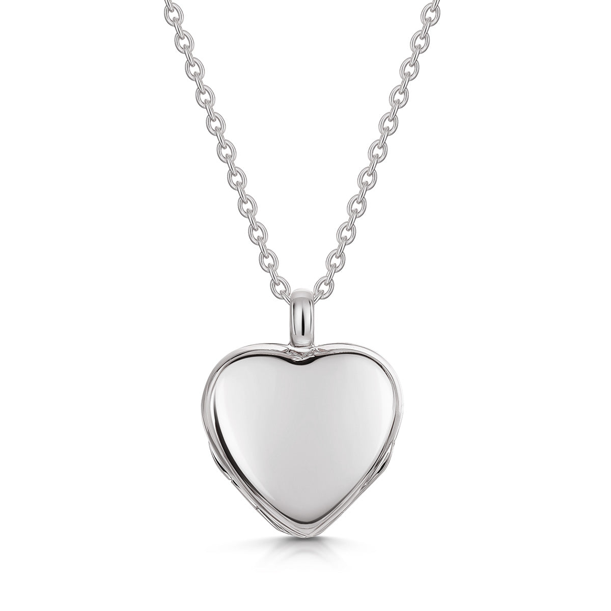 4 Photo Heart Clover Locket - Silver