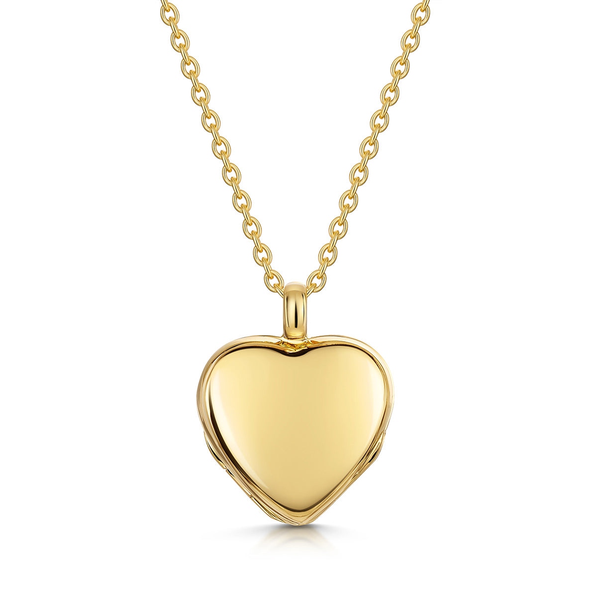 4 Photo Heart Clover Locket - Gold