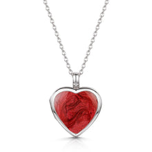 Load image into Gallery viewer, Heart Ashes Resin Locket - Silver
