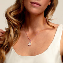 Load image into Gallery viewer, Teardrop Ashes Resin Pendant - Rose Gold
