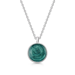 Round Ashes Necklace - Silver