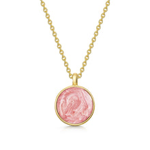 Load image into Gallery viewer, Round Ashes Resin Necklace - Gold
