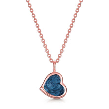 Load image into Gallery viewer, Drop Heart Ashes Resin Pendant - Rose Gold
