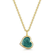 Load image into Gallery viewer, Drop Heart Ashes Resin Pendant - Gold
