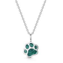 Load image into Gallery viewer, Paw Print Ashes Resin Pendant - Silver
