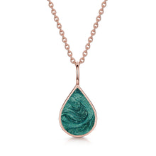 Load image into Gallery viewer, Teardrop Ashes Resin Pendant - Rose Gold
