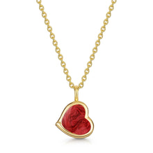 Load image into Gallery viewer, Drop Heart Ashes Resin Pendant - Gold
