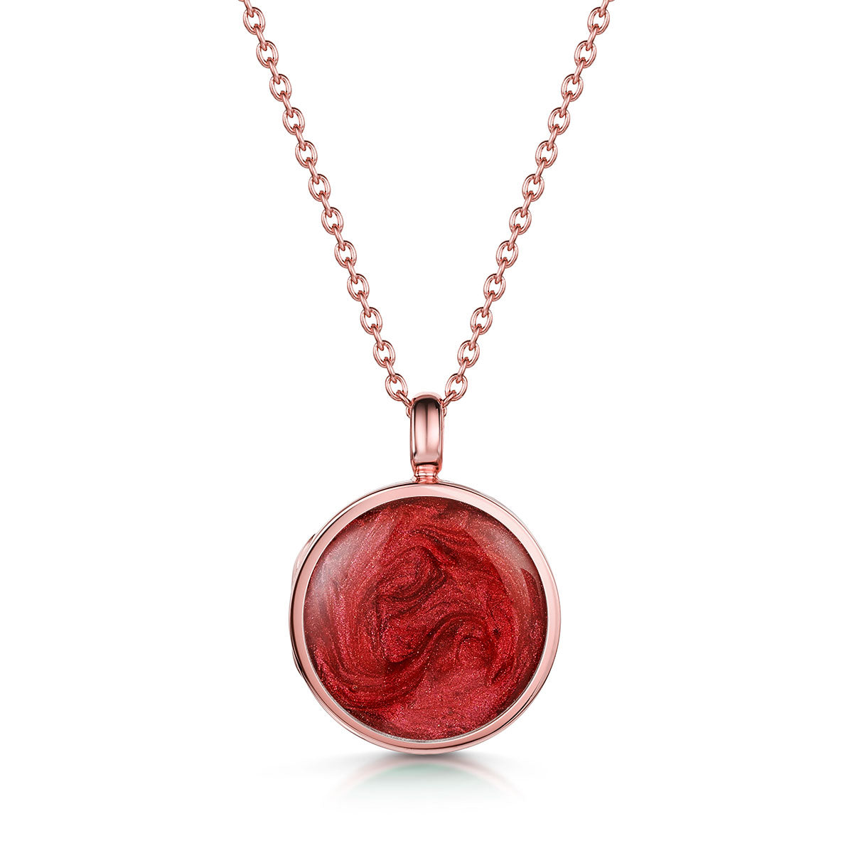 Round Ashes Resin Locket - Rose Gold – LOVELOX