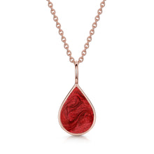 Load image into Gallery viewer, Teardrop Ashes Resin Pendant - Rose Gold
