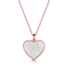 Load image into Gallery viewer, Heart Ashes Resin Necklace - Rose Gold
