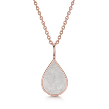 Load image into Gallery viewer, Teardrop Ashes Resin Pendant - Rose Gold
