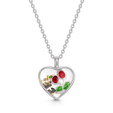 Load image into Gallery viewer, Floating Heart Memory Locket - Silver
