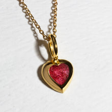 Load image into Gallery viewer, Little Heart Ashes Resin Pendant - Gold
