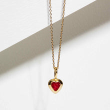 Load image into Gallery viewer, Little Heart Ashes Resin Pendant - Gold
