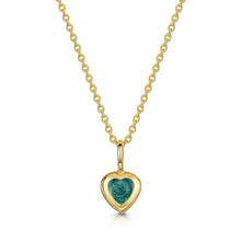 Load image into Gallery viewer, Little Heart Ashes Resin Pendant - Gold
