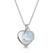 Load image into Gallery viewer, Heart Birthstone Personalised Locket – Silver
