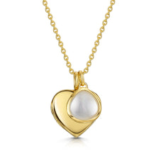 Load image into Gallery viewer, Heart Birthstone Personalised Locket – Gold
