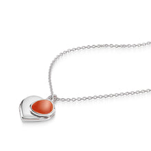 Load image into Gallery viewer, Heart Birthstone Personalised Locket – Silver
