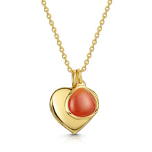 Load image into Gallery viewer, Heart Birthstone Personalised Locket – Gold
