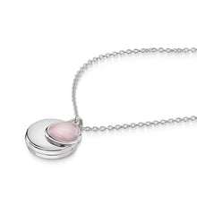 Load image into Gallery viewer, Round Birthstone Personalised Locket – Silver
