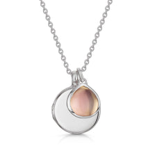 Load image into Gallery viewer, Round Birthstone Personalised Locket – Silver
