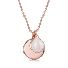 Load image into Gallery viewer, Round Birthstone Personalised Locket – Rose Gold
