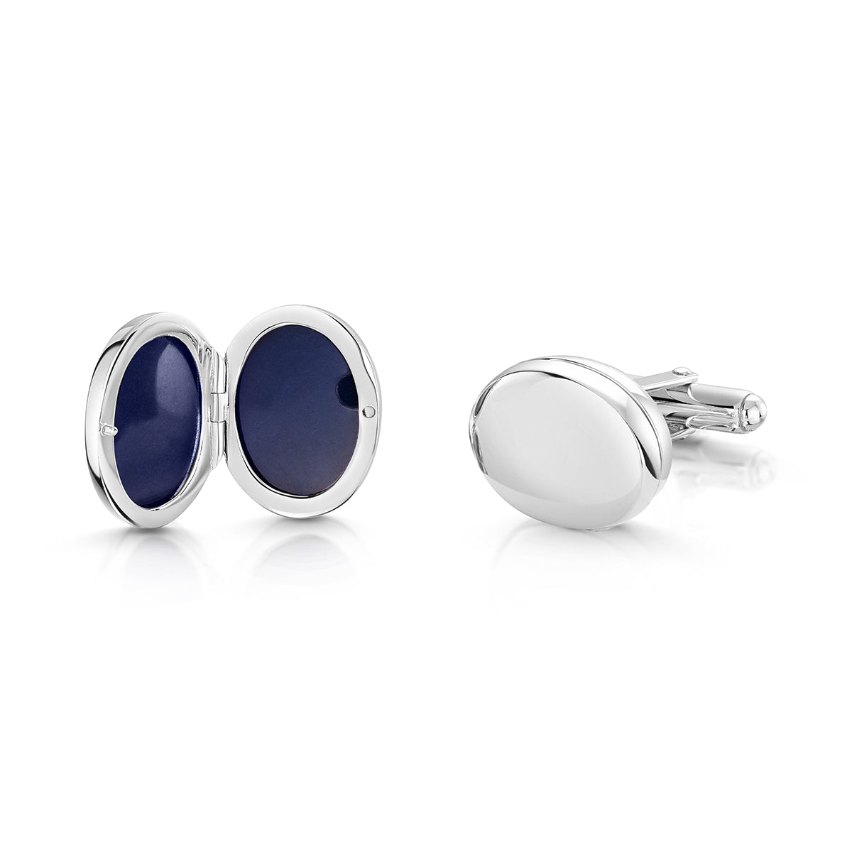 Locket Cufflinks sale in Sterling Silver