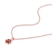 Load image into Gallery viewer, Paw Print Ashes Resin Pendant - Rose Gold
