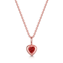 Load image into Gallery viewer, Little Heart Ashes Resin Pendant - Rose Gold
