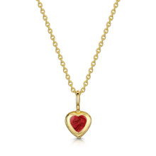 Load image into Gallery viewer, Little Heart Ashes Resin Pendant - Gold
