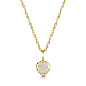 Little Heart Ashes Resin Pendant - Gold