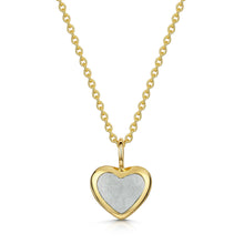 Load image into Gallery viewer, Rounded Heart Ashes Resin Pendant - Gold
