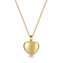 Load image into Gallery viewer, Small Heart Urn Ashes Necklace – Gold
