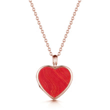 Load image into Gallery viewer, Coral Modern Heart Locket – Rose Gold
