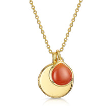 Load image into Gallery viewer, Round Birthstone Personalised Locket – Gold
