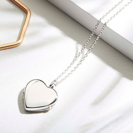 Heart Personalised Silver Locket